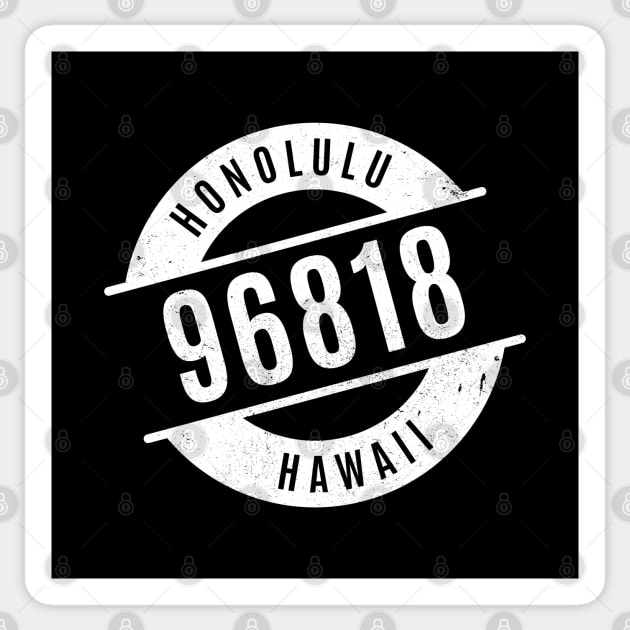 Honolulu Hawaii 96818 Zip Code Sticker by creativecurly